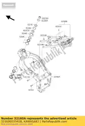 Here you can order the frame-comp,al,fr,p. Silve from Kawasaki, with part number 321600035458: