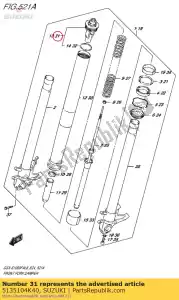 suzuki 5135104K40 gorra - Lado inferior