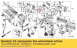 Qui puoi ordinare lampadina (b) (t3) da Honda , con numero parte 35220MCAA20: