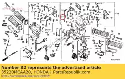 Here you can order the bulb comp.(b)(t3) from Honda, with part number 35220MCAA20: