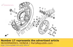 Ici, vous pouvez commander le écrou, axe, 16mm auprès de Honda , avec le numéro de pièce 90305MA0003: