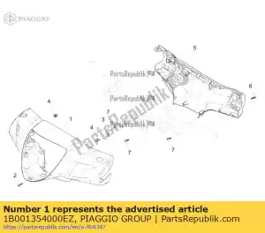Piaggio Group 1B001354000EZ cover - Bottom side