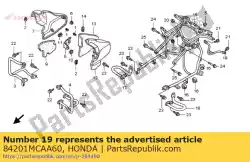 Here you can order the pipe, rr. Frame end from Honda, with part number 84201MCAA60: