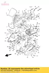 Ici, vous pouvez commander le assiette auprès de Yamaha , avec le numéro de pièce 5PS283360000: