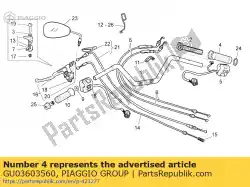 Ici, vous pouvez commander le poignée droite auprès de Piaggio Group , avec le numéro de pièce GU03603560: