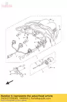 5ADH33330000, Yamaha, schroef, lensbevestiging yamaha c cs dt tzr yn yp 50 125 180 2004 2005 2006 2007 2008 2009 2010 2011 2012 2013 2014 2015 2016, Nieuw