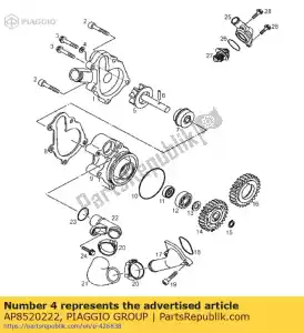 Piaggio Group AP8520222 arandela de sellado - Lado inferior