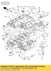 Here you can order the plate,breather from Kawasaki, with part number 132710747: