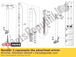 Aprilia 851249, Rh hub cpl., OEM: Aprilia 851249