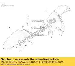 Tutaj możesz zamówić przedni b? Otnik od Piaggio Group , z numerem części 5996660090: