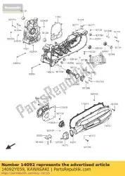 Aquí puede pedir cubrir, lh de Kawasaki , con el número de pieza 14092Y059: