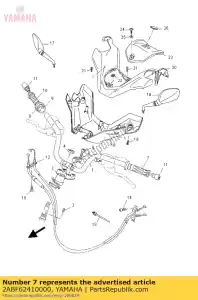 yamaha 2ABF62410000 uchwyt - Dół