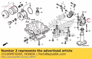 honda 15100MFJD00 ensemble pompe, huile - La partie au fond