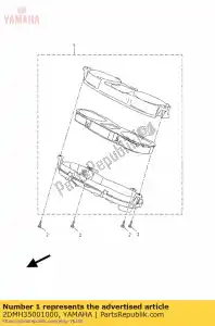 yamaha 2DMH35001000 meter assy - Onderkant
