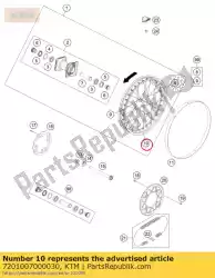 Aquí puede pedir llanta trasera 18x2,15-32 negro de KTM , con el número de pieza 7201007000030: