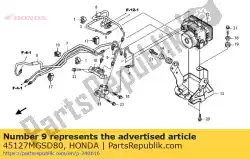 Aquí puede pedir tubo comp c, freno de Honda , con el número de pieza 45127MGSD80: