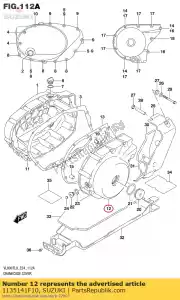 suzuki 1135141F10 couvercle, générateur - La partie au fond