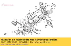 Here you can order the nut,assy,rr. Fend- from Honda, with part number 90311MZ1000:
