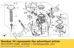 Tutaj możesz zamówić odrzutowiec, # 168 od Honda , z numerem części 99101MFC1680: