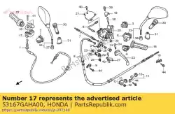 Tutaj możesz zamówić obudowa, pod przepustnic? Od Honda , z numerem części 53167GAHA00: