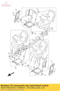 yamaha 902674893400 rebite cego - Lado inferior