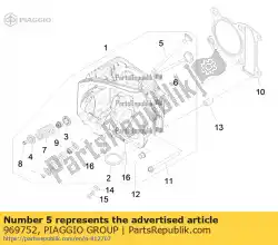 Qui puoi ordinare valvola di ingresso da Piaggio Group , con numero parte 969752: