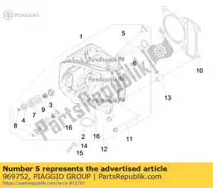 Piaggio Group 969752 valvola di ingresso - Il fondo