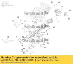 Qui puoi ordinare o-ring da Piaggio Group , con numero parte 2A000276: