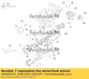 Piaggio Group 2A000276 o-ring - Bottom side