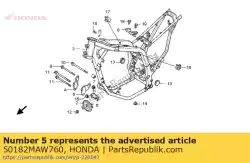 Ici, vous pouvez commander le aucune description disponible pour le moment auprès de Honda , avec le numéro de pièce 50182MAW760: