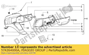 Piaggio Group 574264000A proteccion - Lado inferior