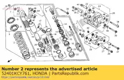 Here you can order the no description available at the moment from Honda, with part number 52401KCY761: