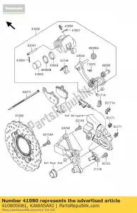 Kawasaki 410800681 disc,rr - Bottom side