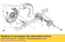 Aqui você pode pedir o eixo, rr. Roda em Honda , com o número da peça 42301KR3601: