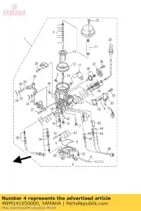 yamaha 4WM141050000 pilot screw set - Bottom side