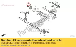 honda 966000601600 boulon, douille, 6x16 - La partie au fond