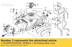 Here you can order the tank set, fuel *nha84p* from Honda, with part number 17500MGJD00ZB: