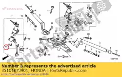 Here you can order the no description available at the moment from Honda, with part number 35101KYJ901: