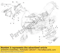 2H000472000XN2, Piaggio Group, r.h. lado do corpo aprilia  caponord zd4vk000, zd4vka, zd4vk001, zd4vka01 1200 2013 2014 2015 2016, Novo