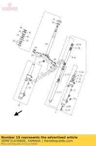 yamaha 2DMF31030000 gruppo forcella anteriore - Il fondo