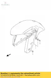 Aqui você pode pedir o fender assy, ?? Para em Suzuki , com o número da peça 5310047H30YWW: