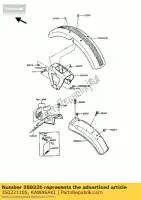 350221105, Kawasaki, fender-comp-rear, fr kawasaki gt 550, Nieuw