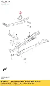 suzuki 0944841005 resorte, freno pe - Lado inferior