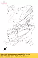 1B9F47721100, Yamaha, cerniera culo yamaha yp 125 250 2006 2007 2008 2009, Nuovo