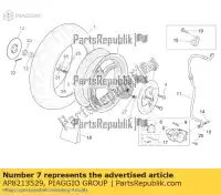 AP8213529, Piaggio Group, Zacisk hamulca tylnego. czarny d30 aprilia  atlantic sr zd4kla00 zd4te zd4vfb00, zd4vfd00, zd4vfu00, zd4vfj, zd4vz000 50 500 2001 2002 2003 2004 2005 2006 2007 2008 2009 2010 2011 2012 2013 2014 2016 2017 2018 2019 2020 2021 2022, Nowy