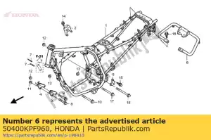 honda 50400KPF960 tubo, rr. pegada - Lado inferior