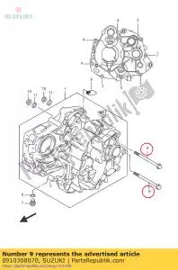 suzuki 0910308070 bullone 8x100 - Il fondo