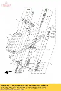 yamaha 5PA231200000 tubo interno comp.2 - Lado inferior