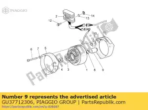 Piaggio Group GU37712306 espaciador - Lado inferior