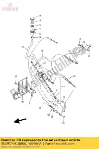 yamaha 5NDF74910000 protetor - Lado inferior